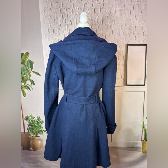 Michael Kors Deep Blue Trench Coat size 10 - Picture 7 of 8